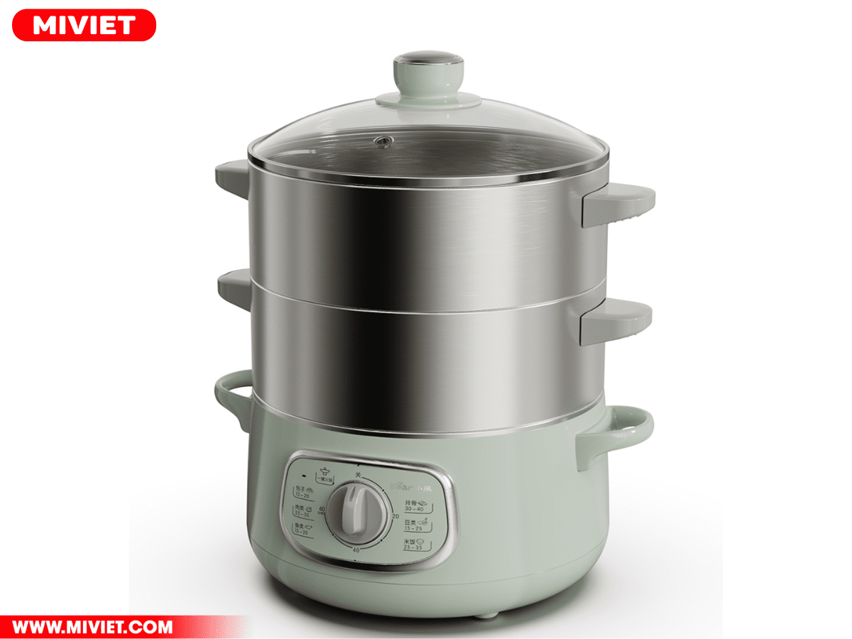 Nồi hấp và nấu lẩu điện đa năng Bear DZG-D80G5