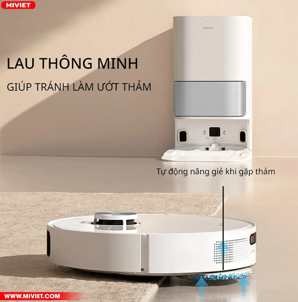 Robot hút bụi lau nhà Dreame L10S Ultra - Quốc Tế - Bản Tiêu Chuẩn Cảm biến phát hiện thảm chuẩn xác