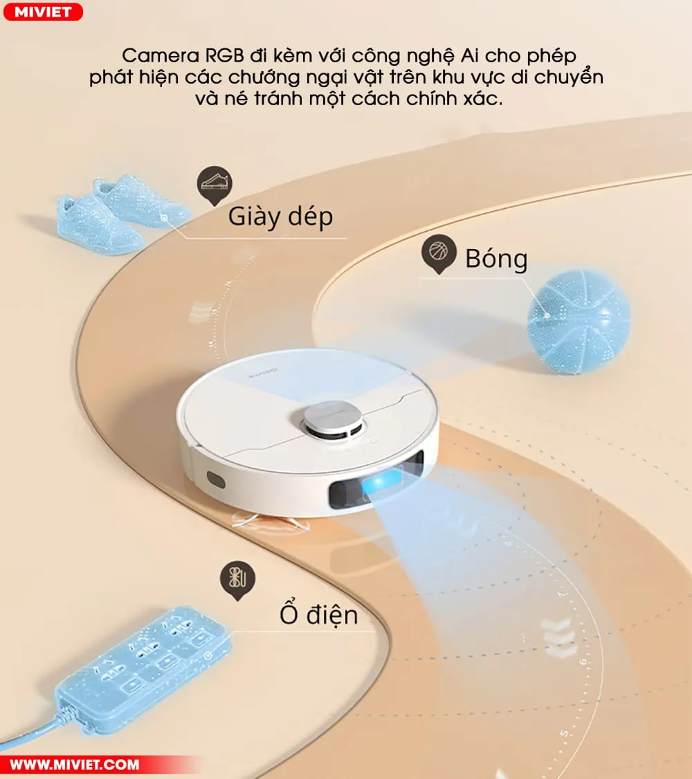 Robot hút bụi lau nhà Dreame L10S Ultra - Quốc Tế - Bản Tiêu Chuẩn Camera Ai nhận diện, né tránh vật cản chuẩn xác