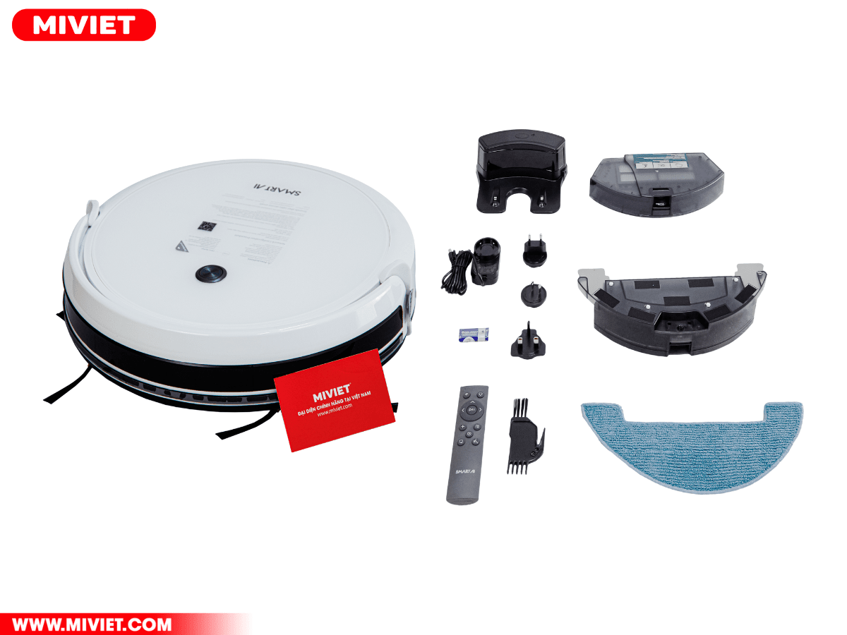 Robot hút bụi lau nhà Smart AI G50