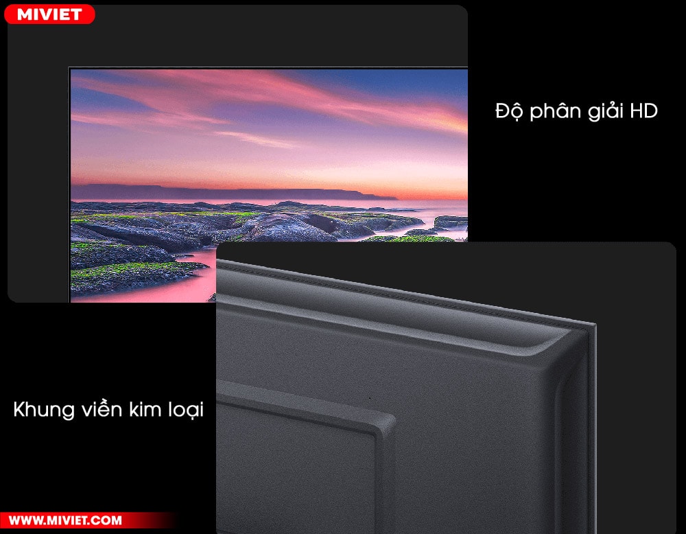Smart Tivi Xiaomi A2 32 inch - Bản Quốc Tế - Chính Hãng Độ phân giải HD đáp ứng các nhu cầu giải trí hằng ngày