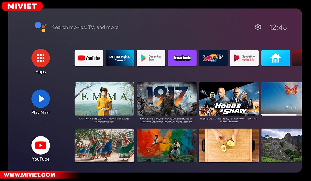 Smart Tivi Xiaomi A2 32 inch - Bản Quốc Tế - Chính Hãng Hệ điều hành Android với không gian giải trí vô tận