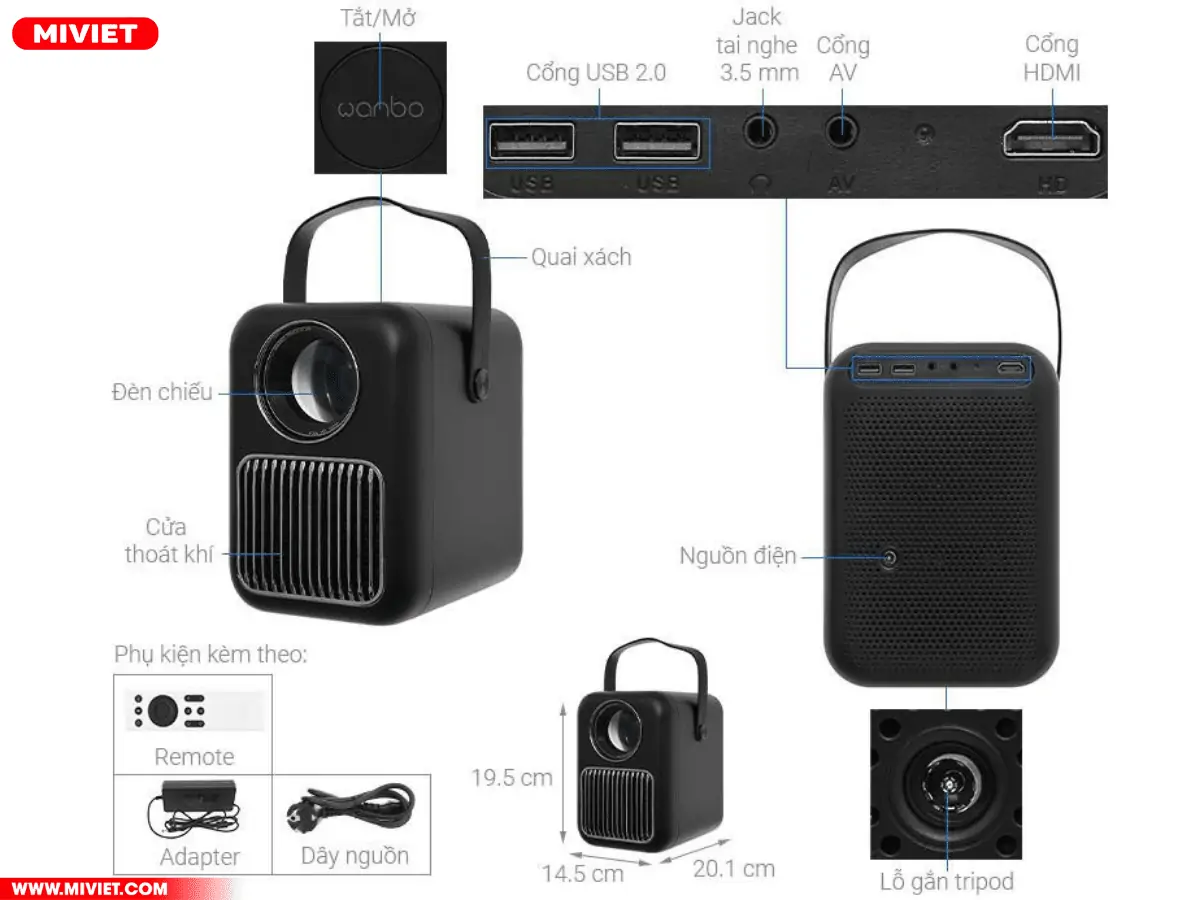 So sánh máy chiếu thông minh Wanbo T6 Max và T6R Max