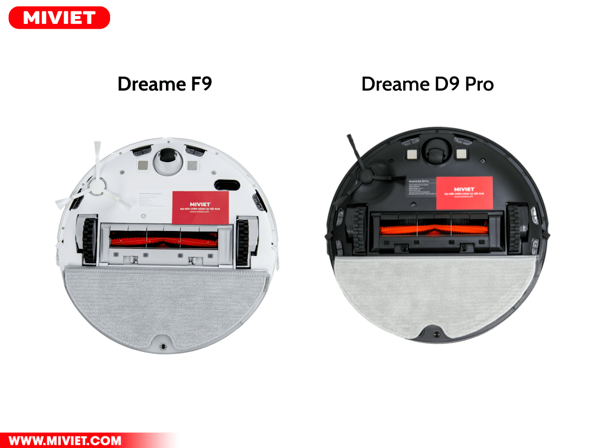 So sánh robot hút bụi F9 và D9 Pro
