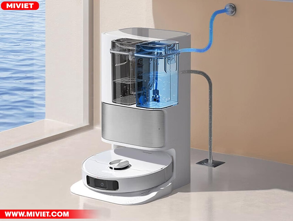 Dreame L10S có dock sạc siêu khủng 6 trong 1