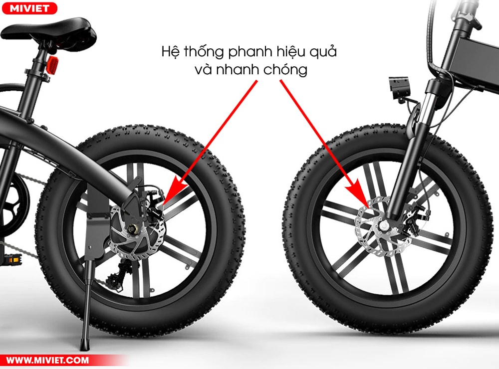Hệ thống phanh hiệu quả và nhanh chóng