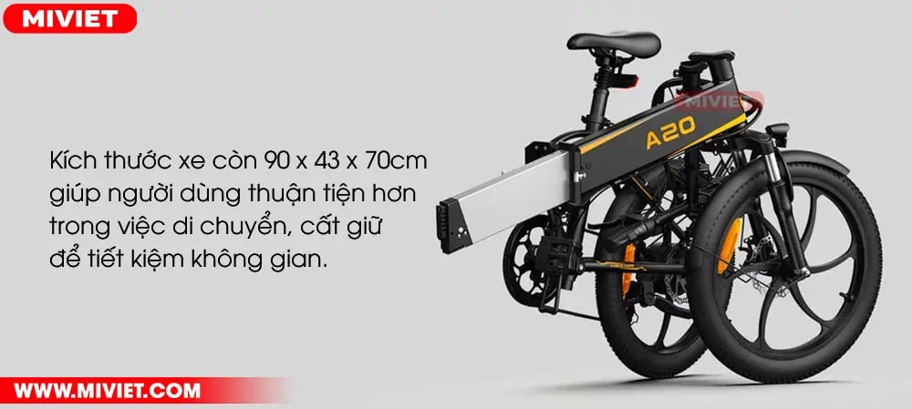 Thiết kế gấp gọn, chắc chắn, tiết không gian cất giữ