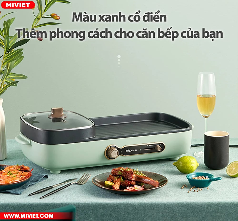 Thiết kế màu sắc trang nhã, tô điểm gian bếp