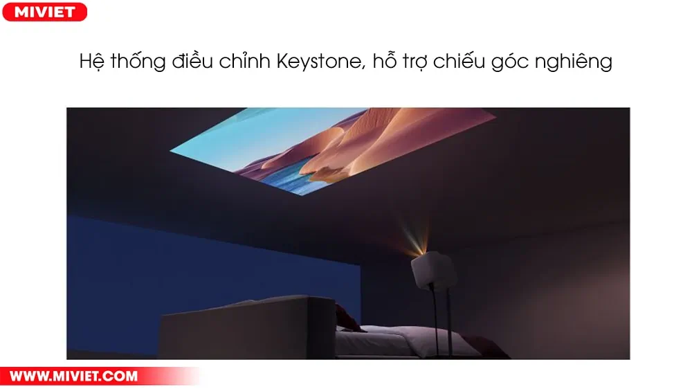 Hệ thống điều chỉnh Keystone, hỗ trợ chiếu góc nghiêng
