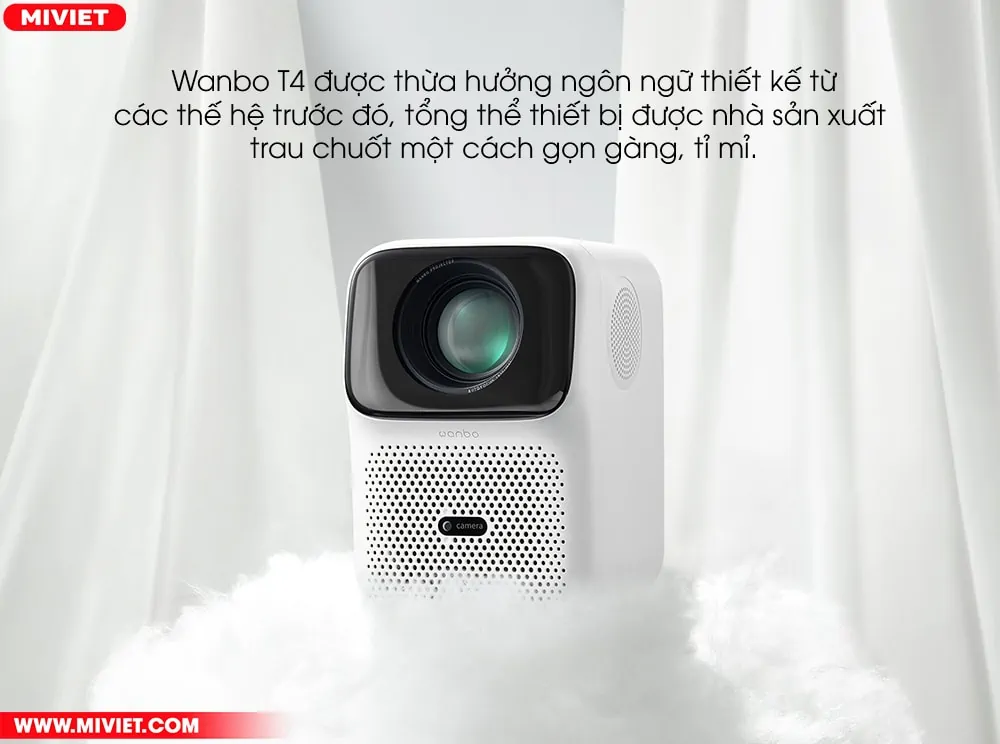 Thiết kế nhỏ gọn với đường nét bo cong tinh tế