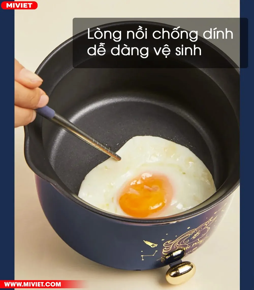 Lòng nồi chống dính dễ dàng vệ sinh