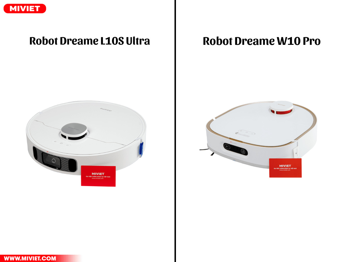 So sánh robot L10S Ultra và Dreame W10 Pro So sánh robot L10S Ultra và Dreame W10 Pro