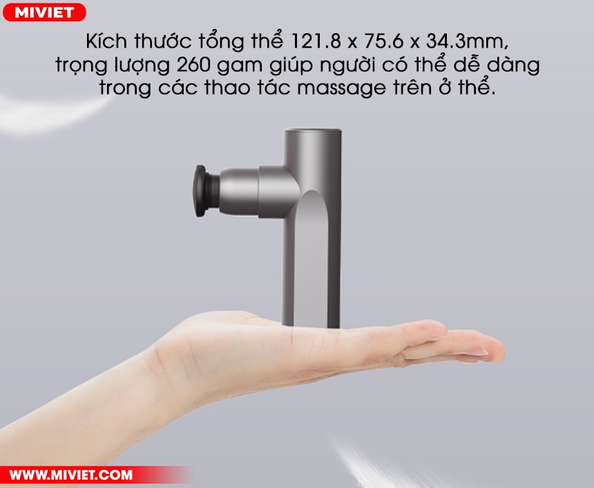 Súng massage cầm tay TriggerPoint Xiaomi Momoda SX319 - Chính hãng Thiết kế kiểu dáng công thái học