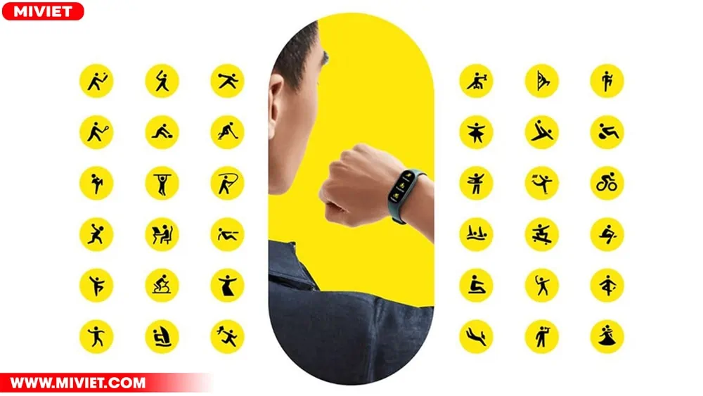 120 chế độ luyện tập thể thao chuyên nghiệp được tích hợp