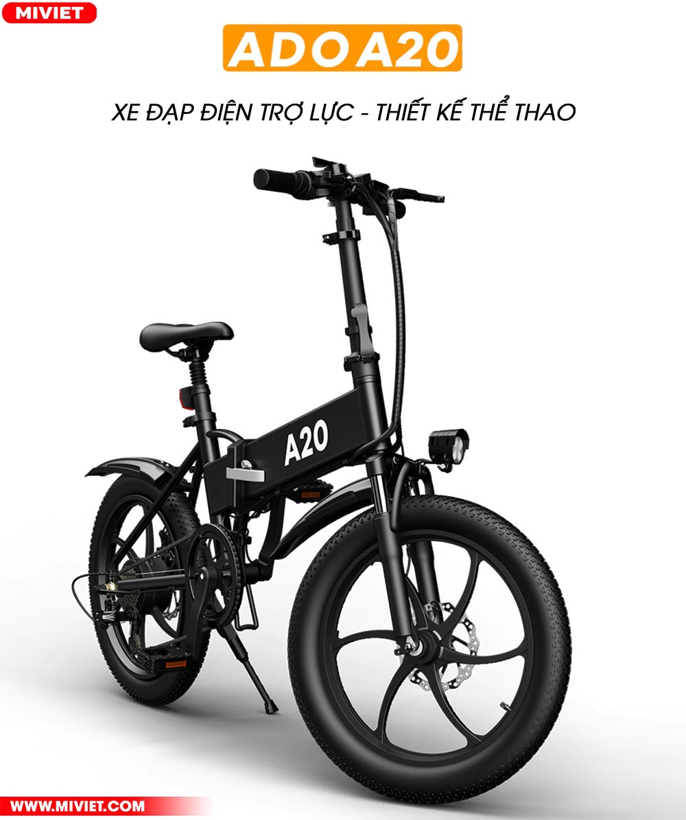 Xe đạp trợ lực điện Ado A20 Lite Xe đạp trợ lực điện ADO A20 - Quốc Tế