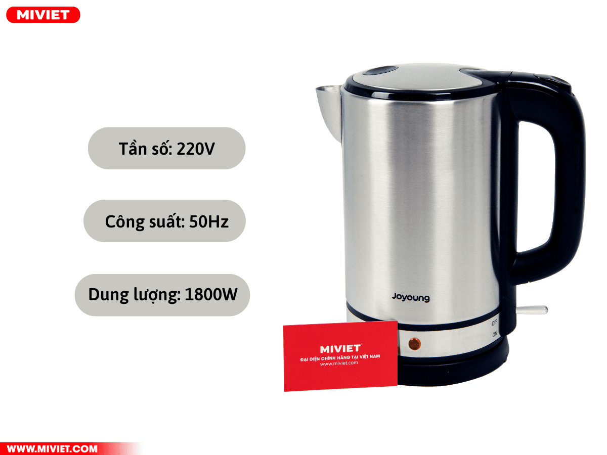 Ấm đun nước siêu tốc Joyoung K17 - S66 Công suất và dung tích của K17 - S66