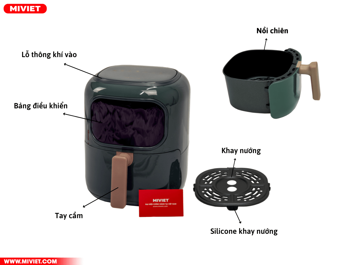 Thiết kế mẫu mã của Nồi chiên không dầu KL30- VF525