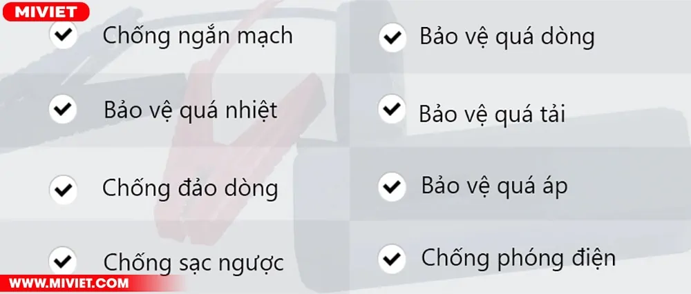Hỗ trợ nhiều trang bị an toàn