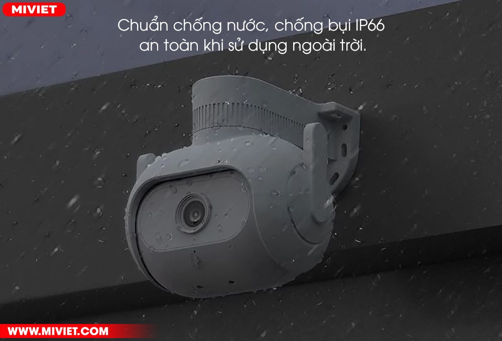 Camera ngoài trời Imilab EC5 2K - Xoay 360 độ - Bản quốc tế Chuẩn chống nước, chống bụi IP66 an toàn khi sử dụng ngoài trời