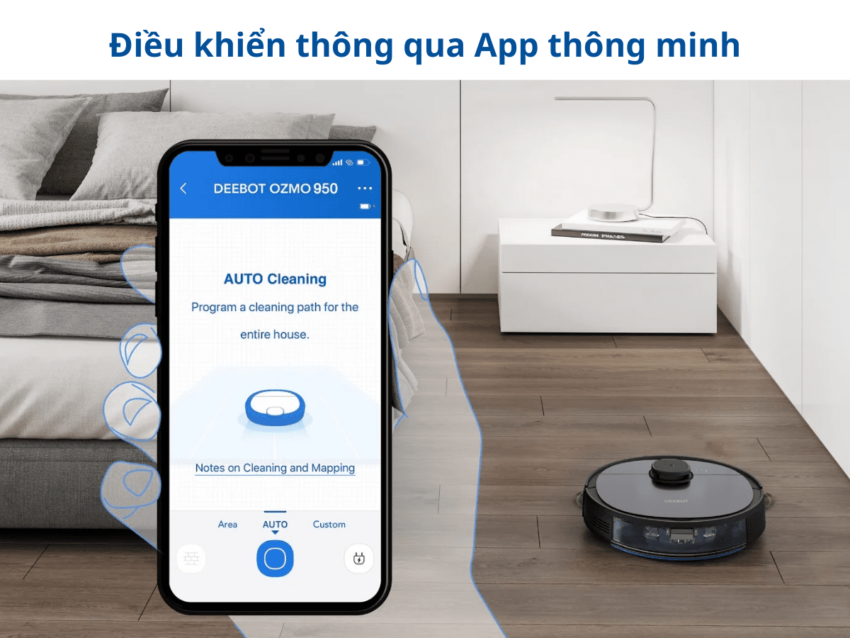 Điều khiển qua App thông minh 
