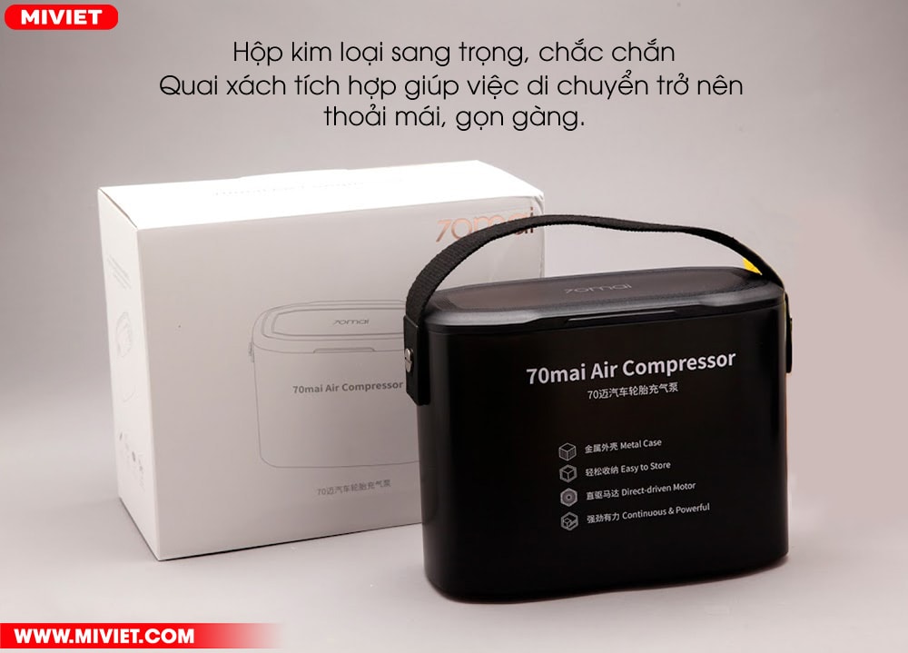 Thiết kế nhỏ gọn đi kèm hộp cất trữ