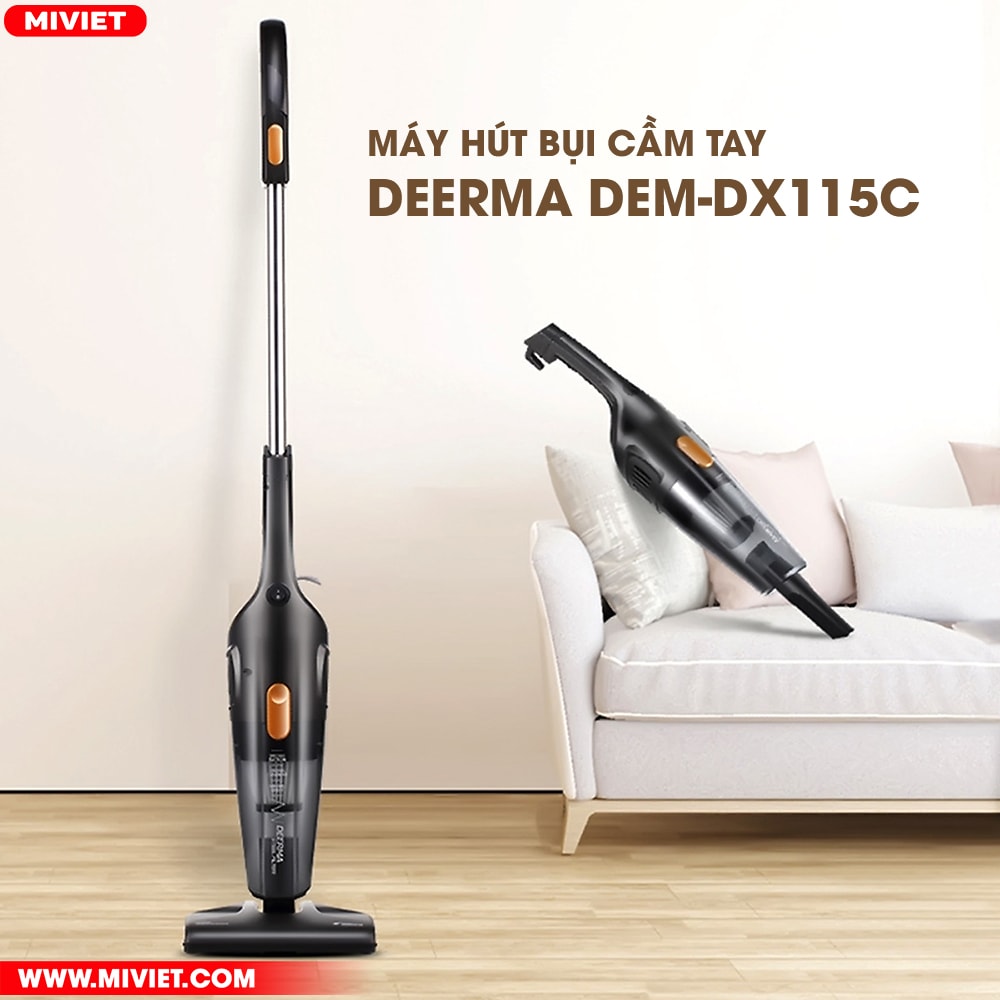 Máy hút bụi cầm tay - Có dây Deerma DEM-DX115C - Chính hãng Máy hút bụi cầm tay Deerma DEM-DX115C