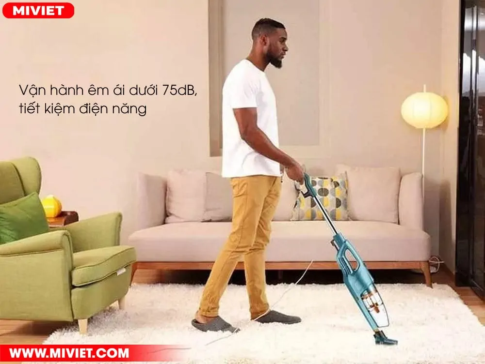 Vận hành êm ái dưới 75dB, tiết kiệm điện năng