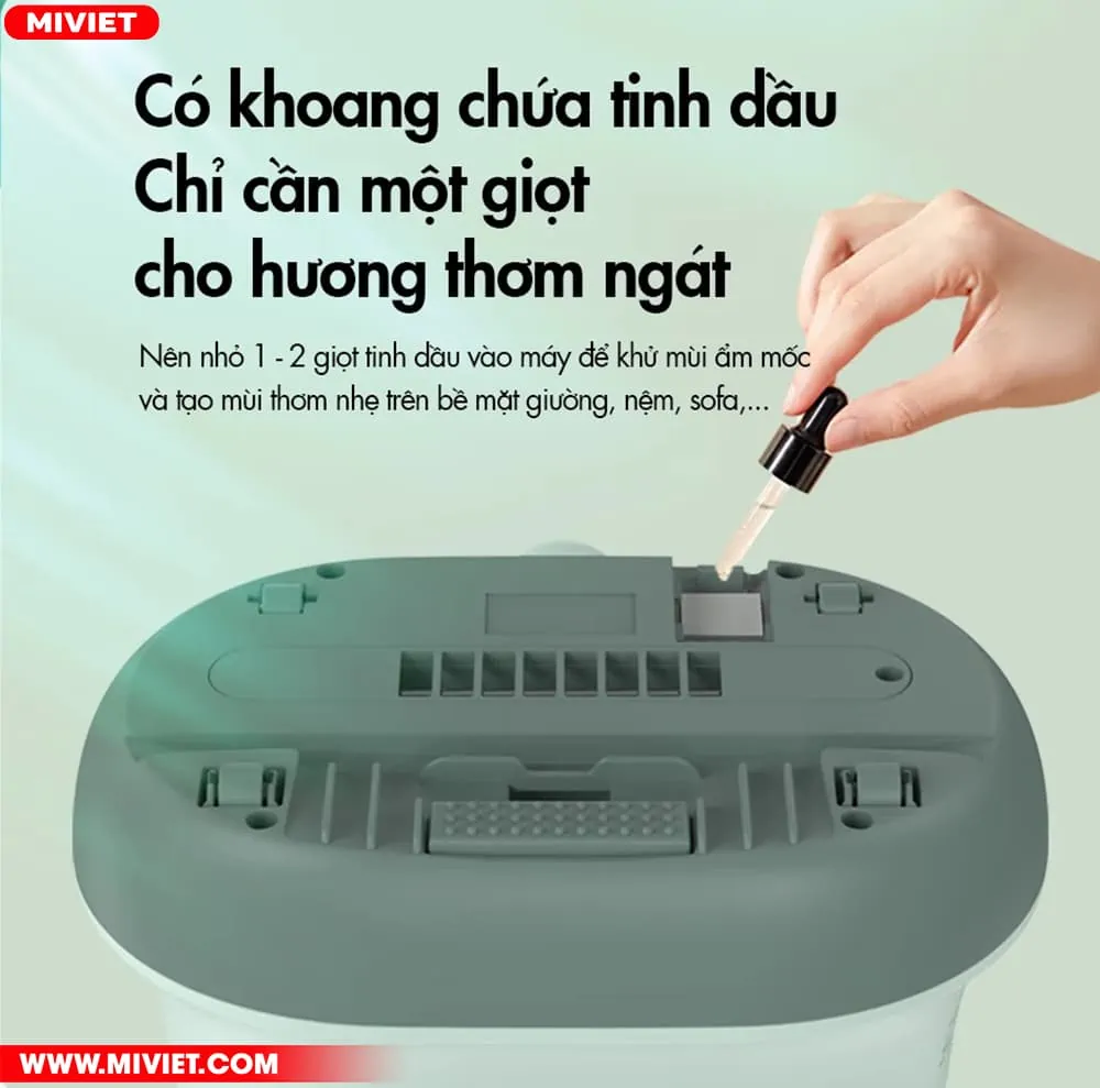 Máy hút bụi giường nệm đa năng Bear CMY-B03M1 - Dùng được tinh dầu Sử dụng tinh dầu cho giường nệm thơm mát