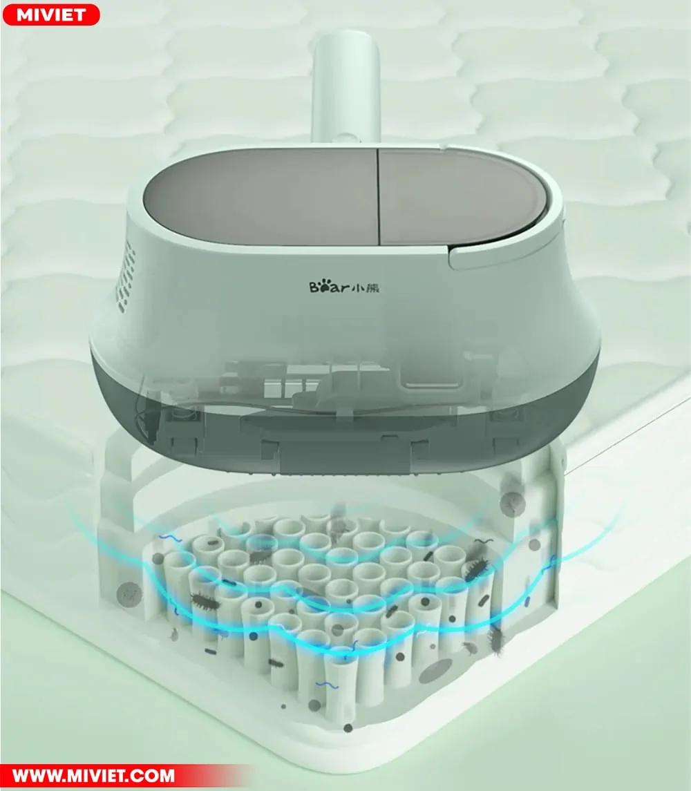 Máy hút bụi giường nệm đa năng Bear CMY-B03M1 - Dùng được tinh dầu Tần số rung 5000 lần trên phút