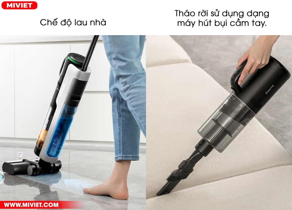 2 trong 1 nâng cao hiệu quả làm sạch toàn diện