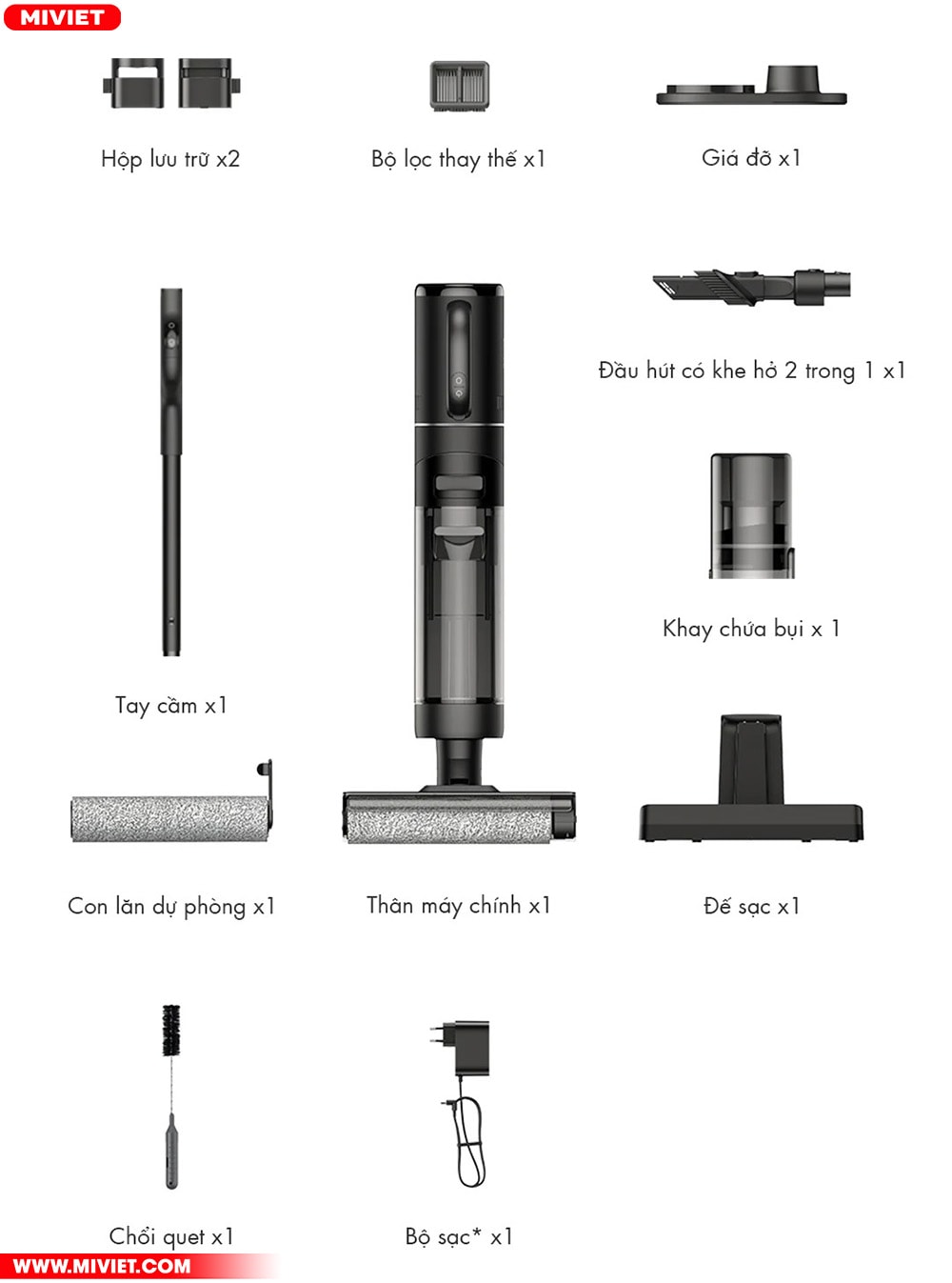 Bộ sản phẩm đầy đủ Dreame M12
