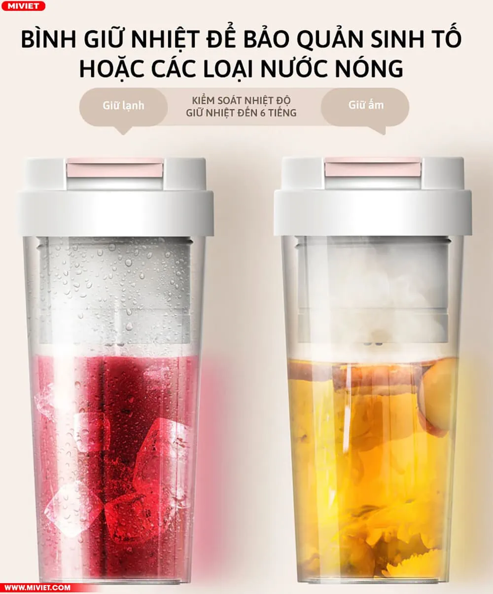 Kiểm soát tốt nhiệt độ đồ uống trong 6 giờ