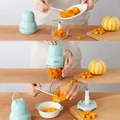 Máy xay thực phẩm mini Bear QSJ-B01P1 - Tiếng Anh - HDSD Tiếng Việt