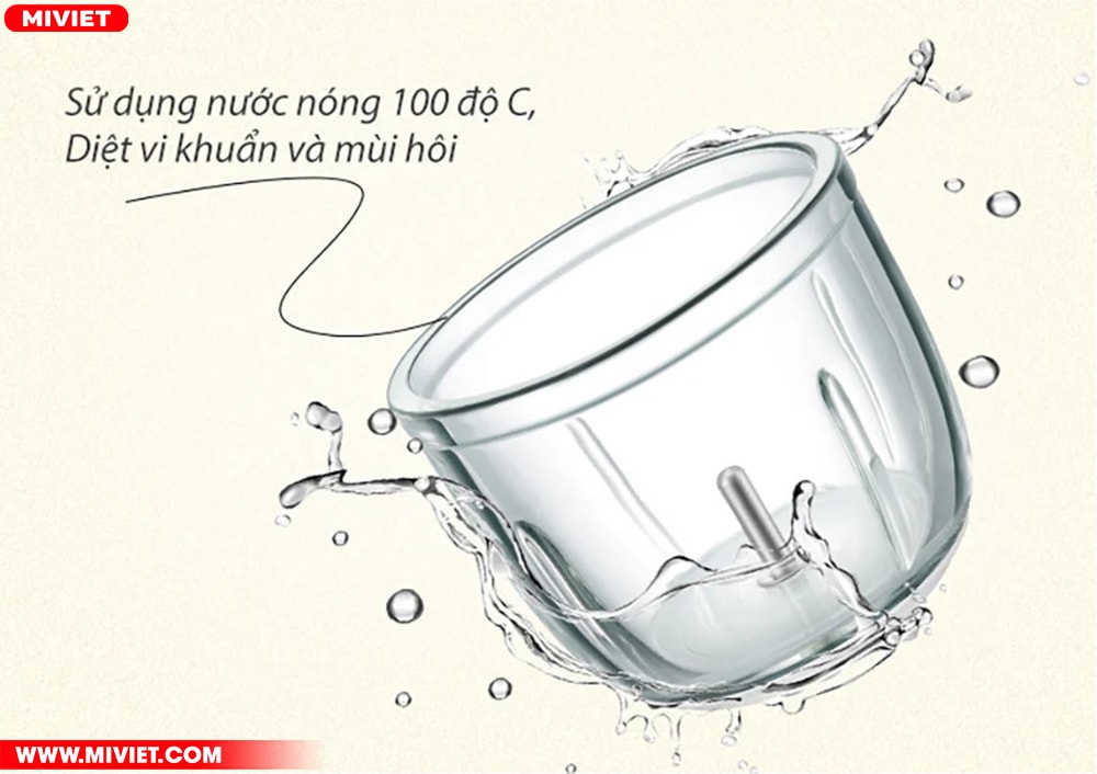 Phần cốc thủy tinh chắc chắn 0.3L