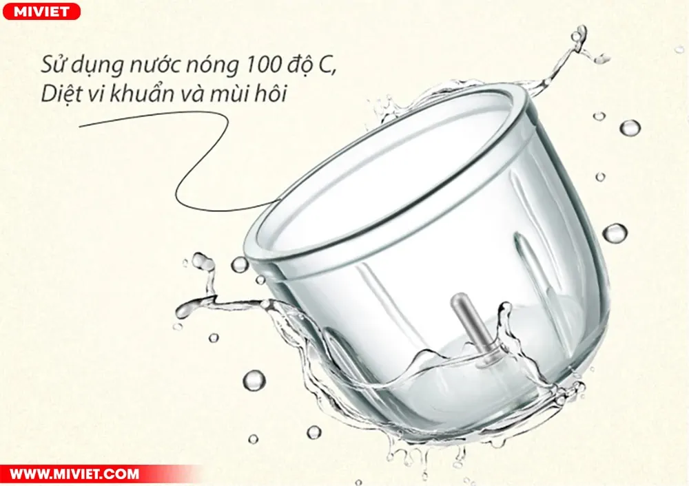 Phần cốc thủy tinh chắc chắn 0.3L