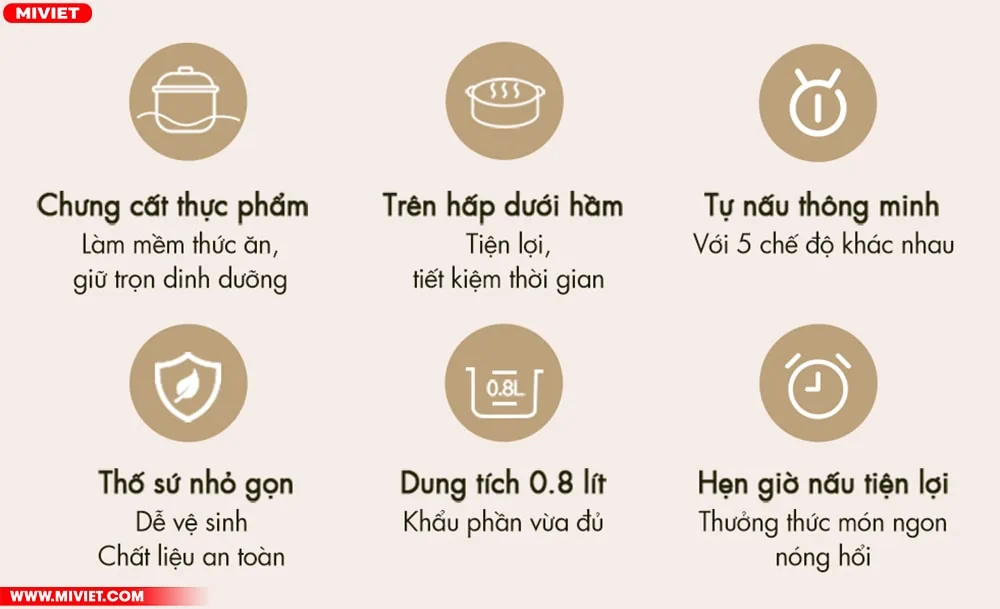 Bear DDZ-A08T8 sở hữu những ưu điểm tuyệt vời