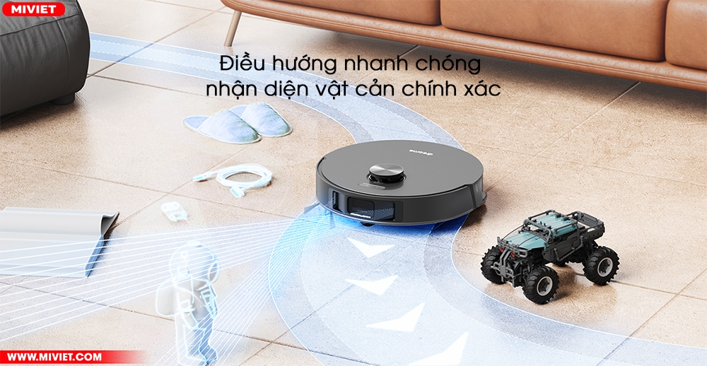 Robot hút bụi lau nhà Dreame L10S Pro Điều hướng nhanh chóng, nhận diện vật cản chính xác