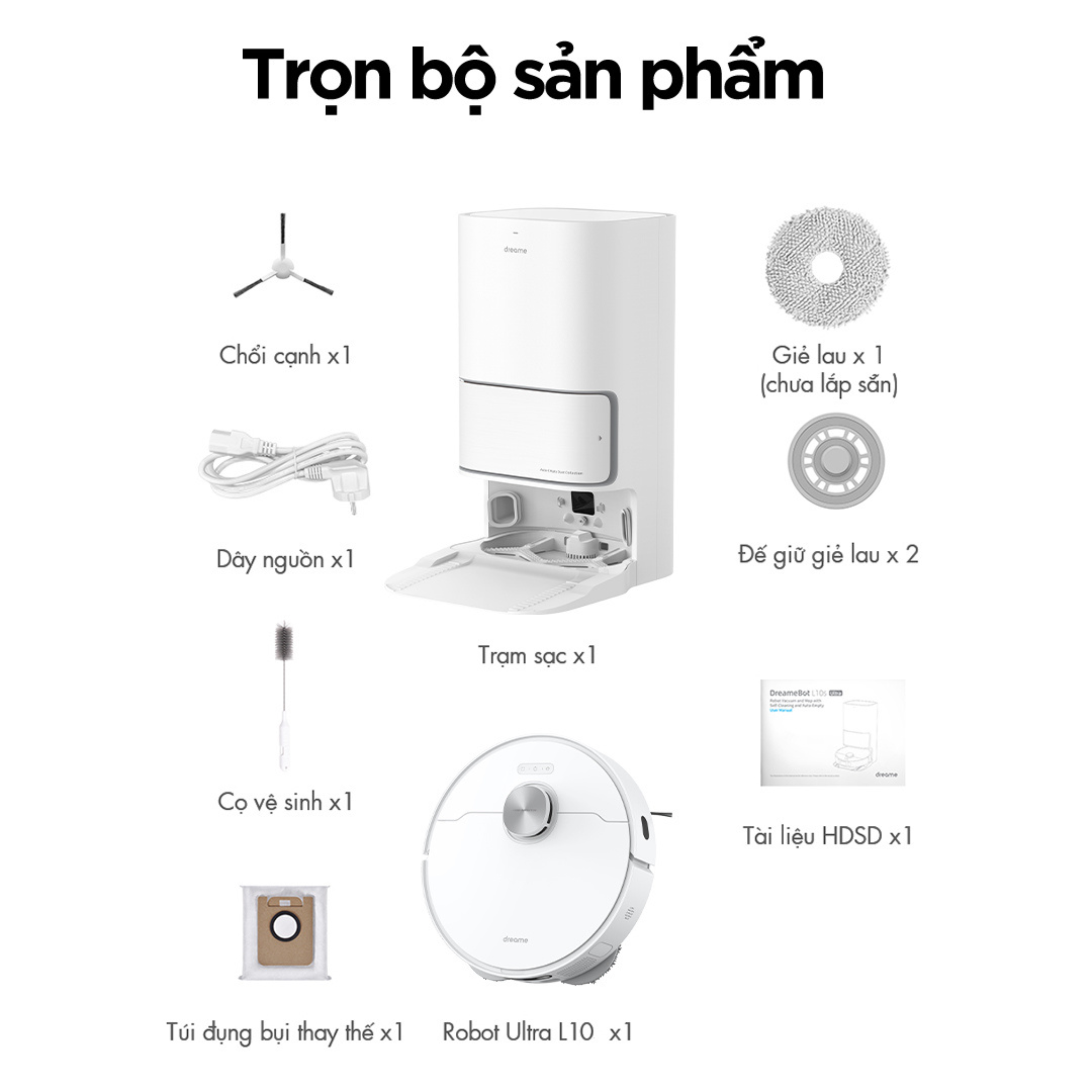 Robot hút bụi lau nhà Dreame L10 Ultra Robot hút bụi lau nhà Dreame L10 Ultra