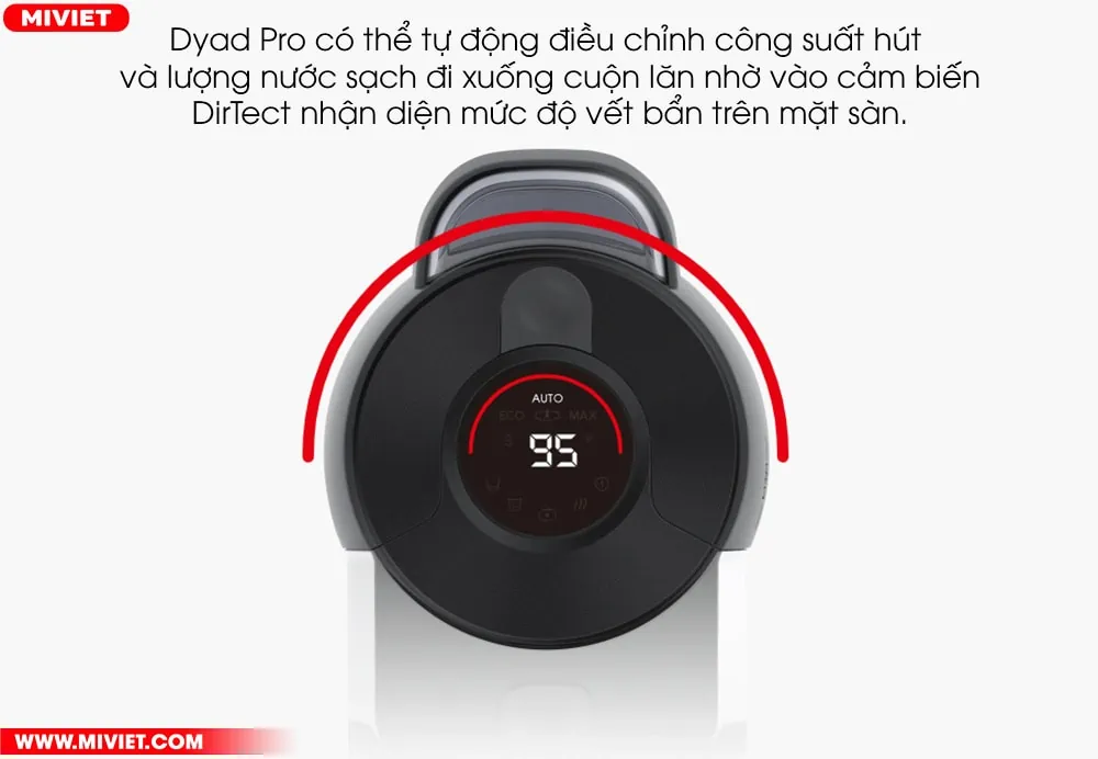 Máy hút bụi lau nhà không dây - Khô và ướt Roborock Dyad Pro - Chính hãng Cảm biến DirTect thông minh