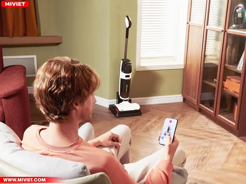 Máy hút bụi lau nhà không dây - Khô và ướt Roborock Dyad Pro - Chính hãng Kết nối App – Cảnh báo bằng giọng nói