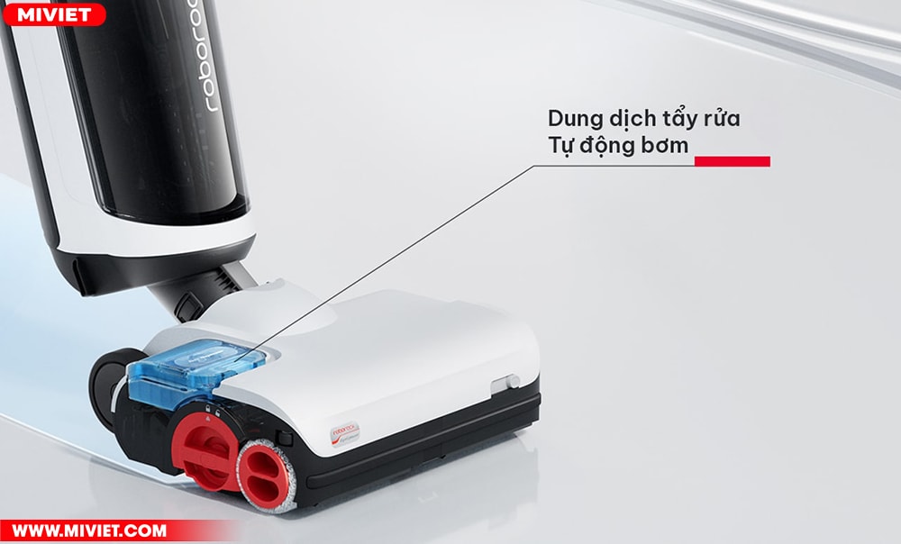 Máy hút bụi lau nhà không dây - Khô và ướt Roborock Dyad Pro - Chính hãng Tự động bơm dung dịch tẩy rửa
