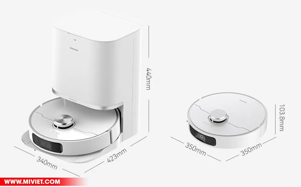 Kích thước Robot hút bụi lau nhà Dreame L10 Prime