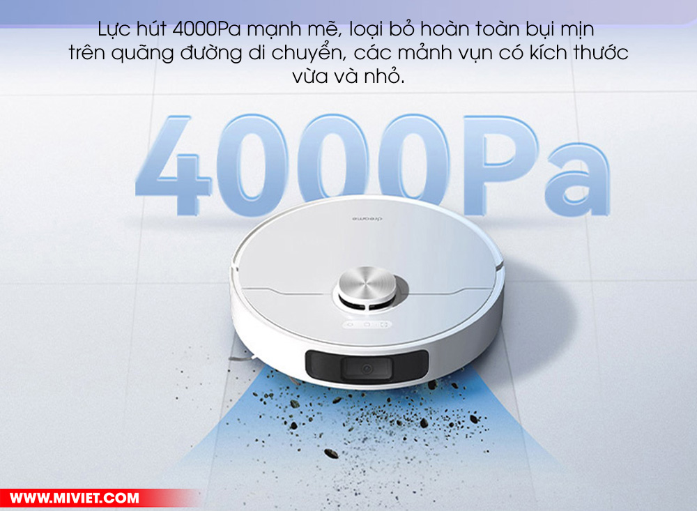 L10 Prime sở hữu lực hút 4000Pa mạnh mẽ