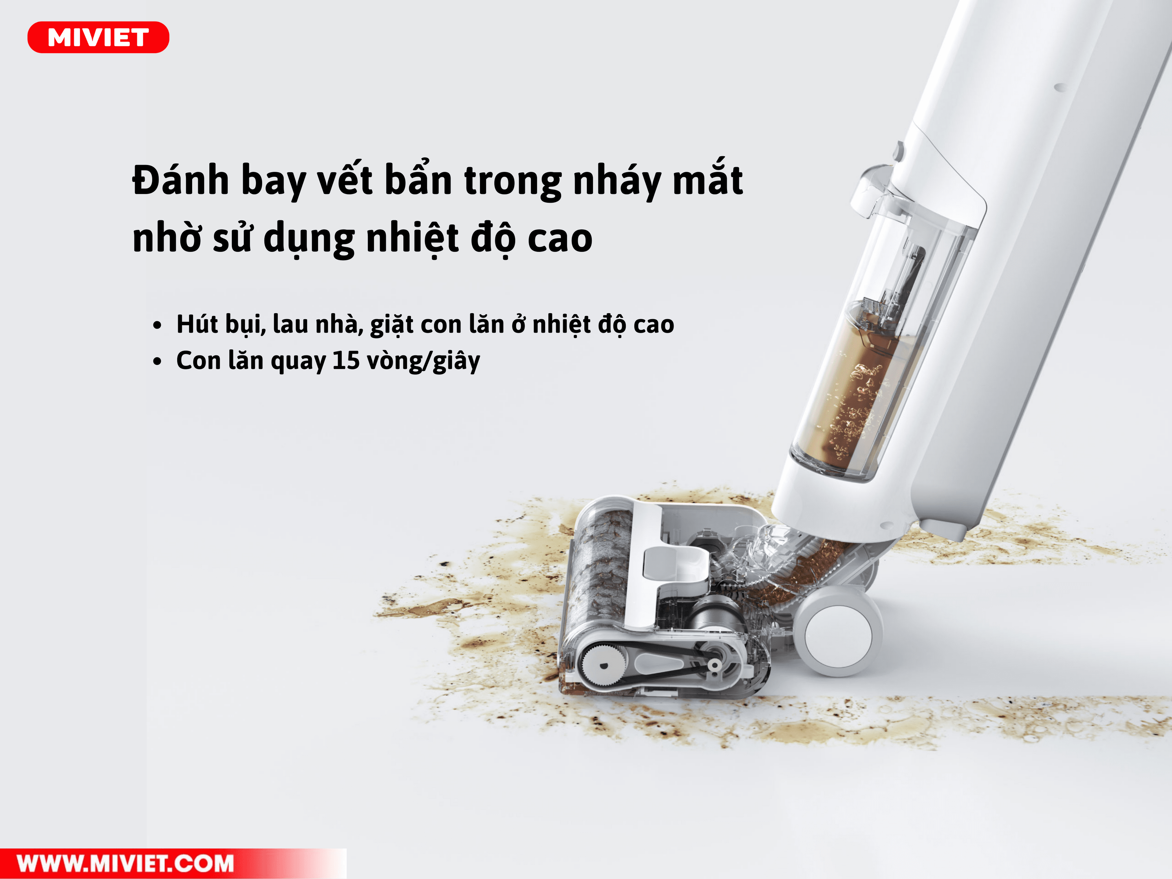 Đánh bay mọi vết bẩn trong nháy mắt 
