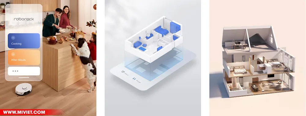 Robot hút bụi lau nhà Roborock S8 Plus - Bản Quốc Tế - 2023 Kết nối App – Quản lí từ xa, nâng cao hiệu quả