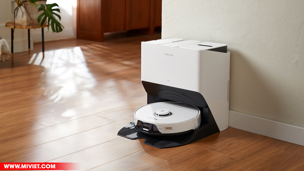 Robot hút bụi lau nhà Roborock S8 Pro Ultra Dung lượng pin lớn tối ưu đến 300m2 làm sạch