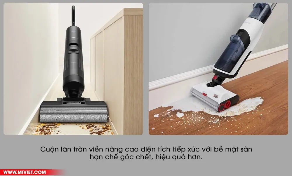 Cuộn lăn được thiết kế tràn viền