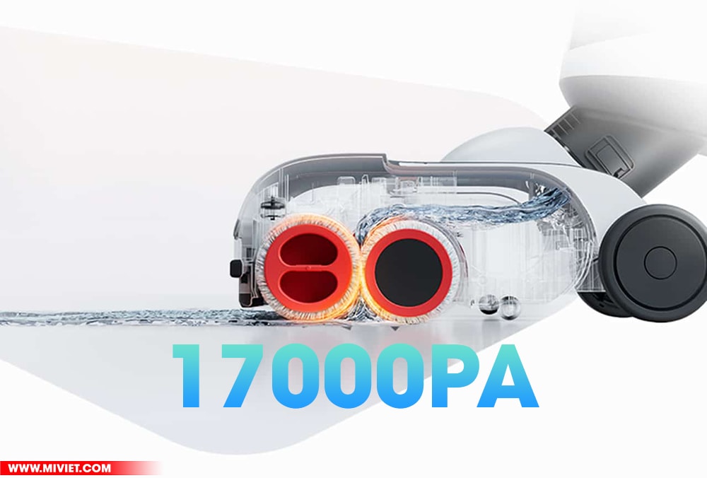 Roborock Dyad Pro sở hữu lực hút 17000Pa