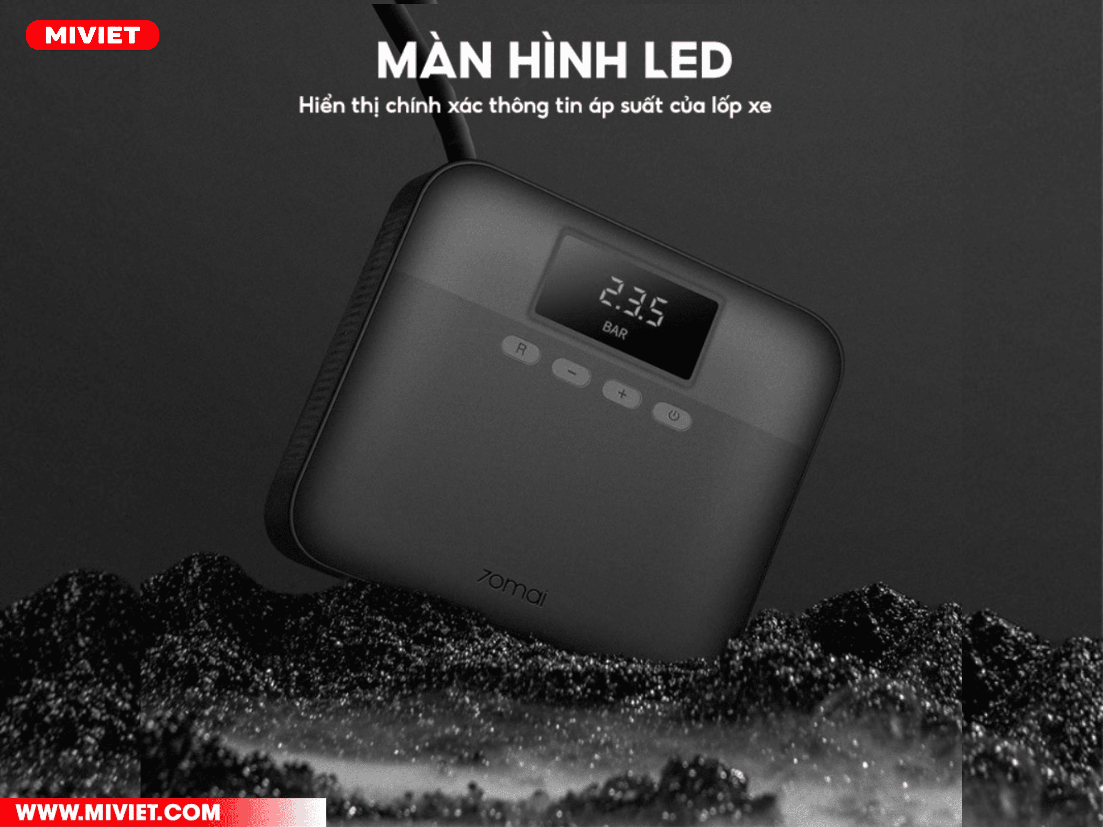 Có màn hình LED hiển thị thông tin 