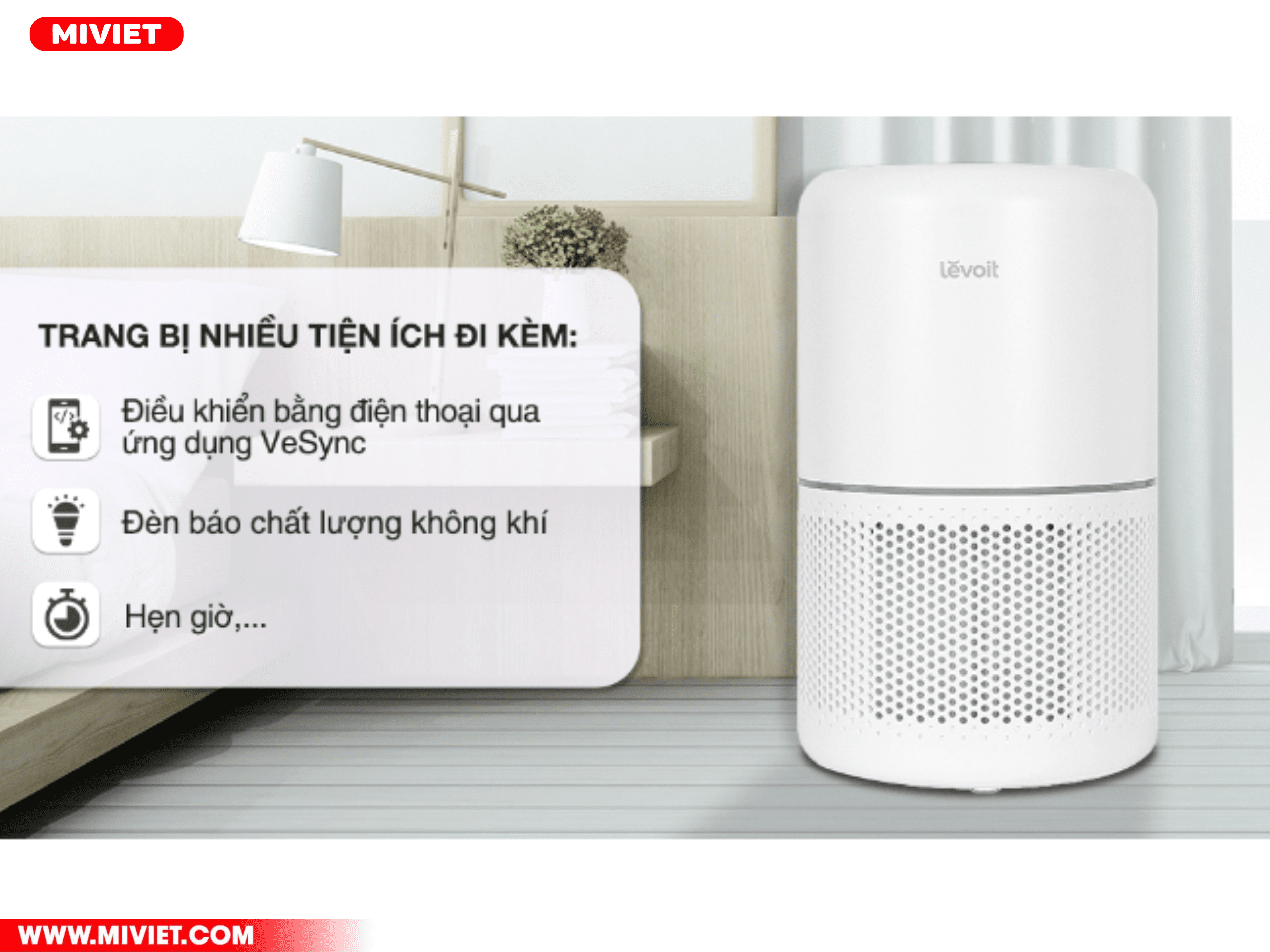 Levoit Core 300S có thể kết nối App thông minh